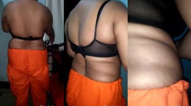 Desi bhabhi black bra orange salwar video